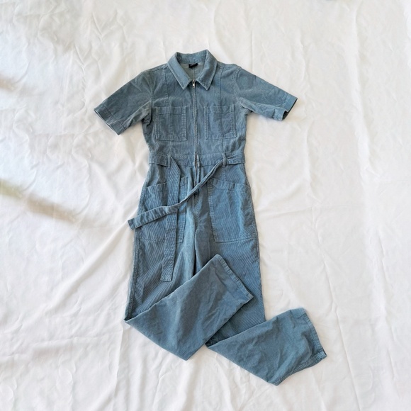 bdg blue corduroy utility jumpsuit - Picture 3 of 6